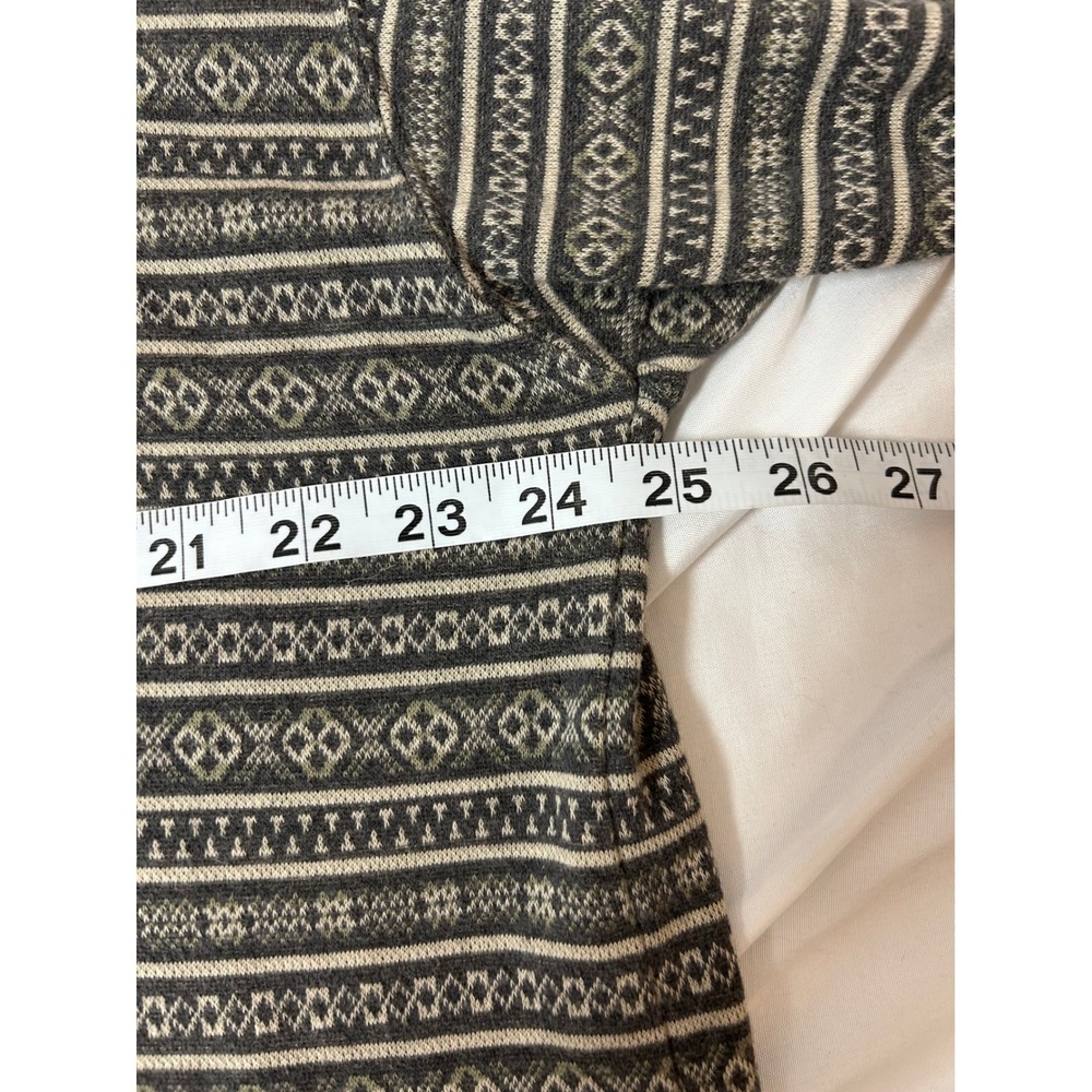 Vintage LL Bean Mens XL Mock Neck Fleece Sweater Fair Isle Nordic Cotton Ski USA - Picture 14 of 14